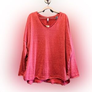 Wishlist M/L rust/ red thin sweater/ top NWT